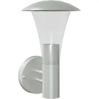 vidaXL Applique da esterno in acciaio inox argento