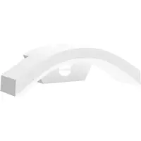 vidaXL Applique da esterno a LED con sensore in alluminio pressofuso bianco