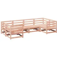 vidaXL Set di divani da giardino a 6 pezzi in legno massiccio di abete Douglas