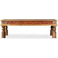 Syfax Tavolino da Salotto in Massello di Acacia e Mango 110x60x38cm