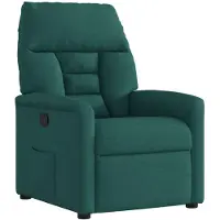 vidaXL Recliner in tessuto verde scuro