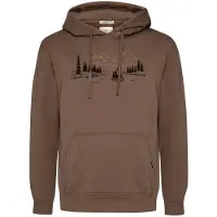 GreenBomb Bear River Joy Felpa con cappuccio Uomo (S, marrone)