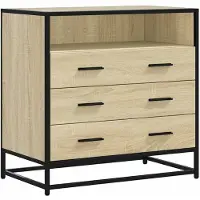 vidaXL Cassettiera rovere Sonoma 70x41x70 cm materiale a base di legno