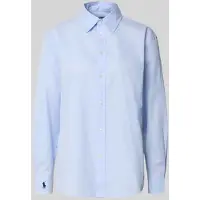 Ralph Lauren per donna. 211968220002 Camicia Oversize blu (XL), Casual, Cotone, Manica lunga
