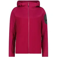 CMP Women's Jacket Fix Hood 36G1226 Giacca in pile Donna (36, fuchsia/rosso)