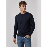 Ecoalf per uomo. MCMGAKNBAYON0666W26-161 Maglione Bayona blu navy (M), Casual, Manica lunga, Sostenibile, Lana Riciclata