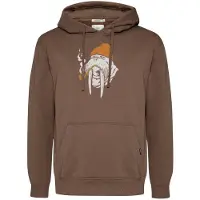 GreenBomb Smokey Walrus Joy Felpa con cappuccio Uomo (L, marrone)