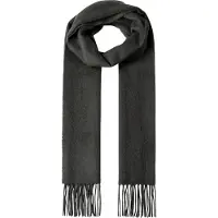 Hackett London per uomo. HM0400108 Sciarpa Solid Patch Cash grigia (OSFA), Casual, Grigio, Classico, Chachemire