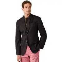 Hackett London per uomo. HM4400223 Giacca Performance Flannel marrone (48/32), Casual, Lana, Classico