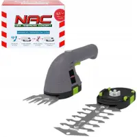 Nac Cesoie a batteria 3,6V, strumento da giardino, taglio preciso, prato e arbusti, sistema di cambio rapido, design compatto e leggero.