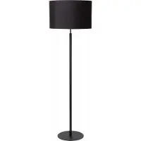 Lucide Piantana MAYA, nera, altezza 150 cm, tessuto, E27