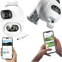 IMILab CMSXJ68B Outdoor WiFi Kamera EC6Dual Pro 3K+3K,360'Spotlight,w