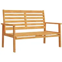 vidaXL Divano da giardino 120 cm in legno massiccio di acacia