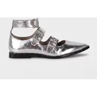 AllSaints Susan Buckle Shoe Silver Taglia: 40 | Mocassini Outlet | Donna | Grigio