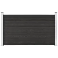 vidaXL Recinzione da giardino WPC 180×105 cm grigio