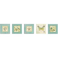 Wellhome Pittura Decorativa In Mdf Di 15x15 Cm 5 Pezzi