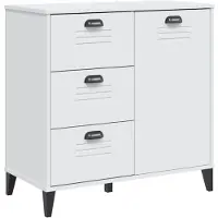 vidaXL Credenza VIKEN Bianco 80x40x80 cm Materiale a base di legno
