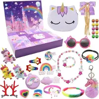 Sonstiges Calendario dell'Avvento 2026 per bambine, tema principessa, con 24 giorni di sorprese, inclusi accessori per capelli e una collana