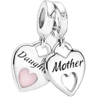 Sonstiges Charm per bracciali a forma di fiori di ciliegio, adatti a donne, figlie e madri, compatibili con Pandora