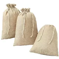 Sonstiges Sacchetti in juta, confezione da 5, dimensioni 30x40 cm, color beige. Sacchetti regalo, ideali per l'avvento