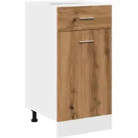 vidaXL Cassettiera Lyon Artisan rovere 40x46x81,5 cm Materiale in legno