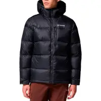 Columbia - Piumino idrorepellente in piuma naturale - Cloudview Down Hooded Jacket Black per Uomo in Nylon - Taglia XL - Nero