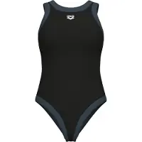 Arena Women's Bold Lines Swimsuit Costume intero Donna (42, nero)