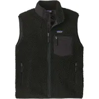 Patagonia - Giacca di pile senza maniche, calda e antivento - M's Classic Retro-X Vest Black w/Black per Uomo - Taglia XL - Nero