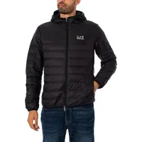 Emporio Armani per uomo. 8NPB24_PNGPZ Giacca ripiegabile Identity nera (XL), Nero, Casual, Poliamide, Manica lunga