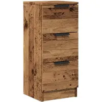 vidaXL Credenza effetto legno vecchio 30x30x70 cm Materiale a base di legno