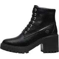 Timberland per donna. TB0A5S49W021 Stivaletti in pelle Stone Heights nero (37 W), 5 a 8cm, Stringhe, Casual