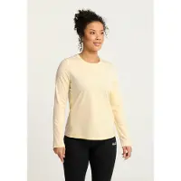 Jack Wolfskin Women's Trail L/S Maglia funzionale Donna (L, beige)