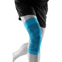 Bauerfeind Sports Compression Knee Support Bendaggio sportivo (L, blu)