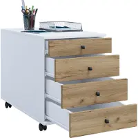 VCM Contenitori a rulli | Contenitori laterali con cassetti | Dimensioni ca. H. 57 x W. 42 x D. 50 cm | Contenitore da ufficio – Lona