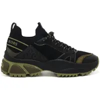 Michael Kors sneakers da uomo lucas trainer in materiale misto e suola in gomma sportiva verde oliva