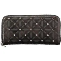 Desigual , Portafoglio trapuntato grande, Donna, Poliammide, Nero, U