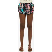 Superdry per donna. W7110347A Pantaloncini da spiaggia con stampa vintage blu scuro (XS), Casual, Sostenibile, Nylon riciclato, Navy