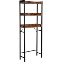 Vasagle Scaffale da bagno Scaffale da toilette, scaffale da bagno, 3 ripiani aperti
