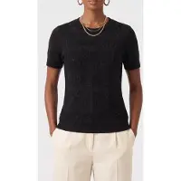 Guess Marciano GUESS Anna Ss Round Neck T Jet Black A996 Taglia: XL | Maglie Sportivi Outlet | Donna | Nero