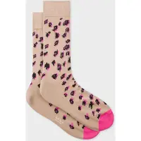 Paul Smith Men Sock Cheetah All Over Tan Taglia: OS | Calzini Outlet | Uomo