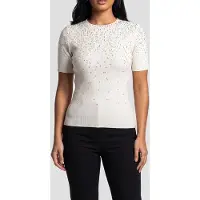 Guess Marciano GUESS Alda Ribbed Cn Ss Sw Macadamia Taglia: XS | Maglioni a maglia Outlet | Donna