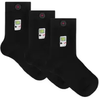 Adam 3-pack Casual Socks Kids Dean Black Taglia: 0/1 | Calzini Outlet | Unisex | Nero