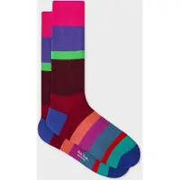 Paul Smith Men Sock Nacho Stripe Fuchsia Taglia: OS | Calzini Outlet | Uomo | Rosa