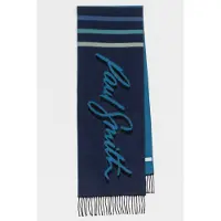 Paul Smith Men Scarf Logo Jacquard Navy Taglia: OS | Sciarpe Outlet | Uomo | Blu