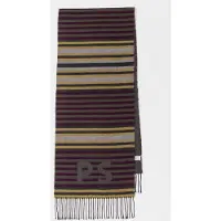 Paul Smith Men Scarf Ps Jersey Strp Black Taglia: OS | Sciarpe Outlet | Uomo | Nero