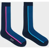 Paul Smith Men Sock Side Vertical Navy Taglia: OS | Calzini Outlet | Uomo | Blu