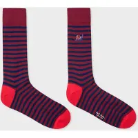 Paul Smith Men Sock Dreamer Embrdry Burgundy/ Borde Taglia: OS | Calzini Outlet | Uomo | Marrone