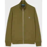 Paul Smith Mens Reg Fit Zip Sweat Zebra Olive Green Taglia: S | Cardigan Outlet | Uomo | Verde