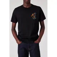 Paul Smith Mens Reg Fit Ss T Shirt Skater Black Taglia: XL | Magliette basic Outlet | Uomo | Nero