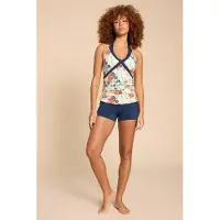 White Stuff Valley Tankini Top Ivory Multi Taglia: 20 | Tankini Outlet | Donna | Bianco